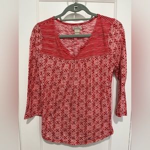 Lucky Brand 3/4 sleeve shirt